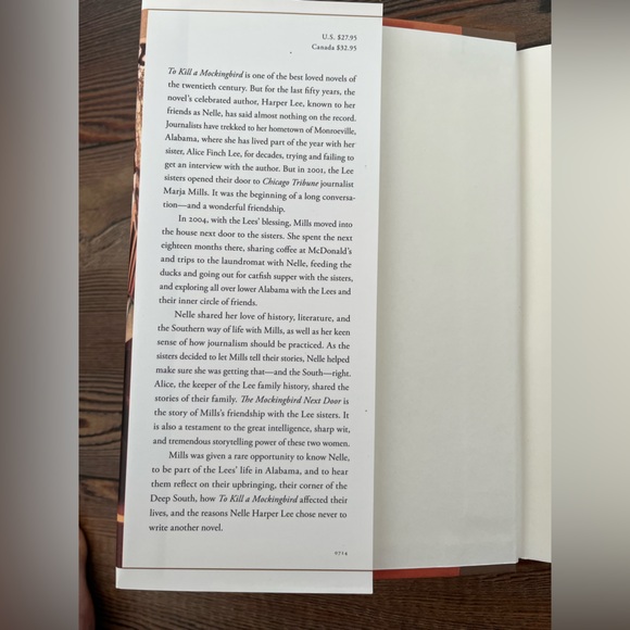BOOKS• The Mockingbird Next Door Marja Mills 
•To Kill A Mockingbird Harper Lee - Picture 3 of 11